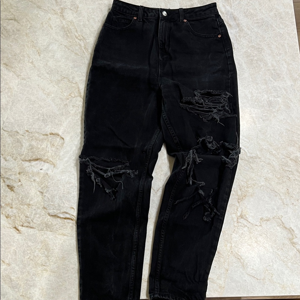 ASOS Distressed Barrel Jeans